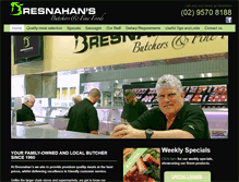 Tablet Screenshot of bresnahans.com.au